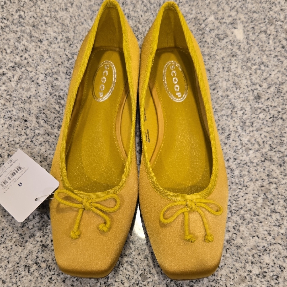 Scoop Women's Square Toe Ballet Flats Size 9 NWT